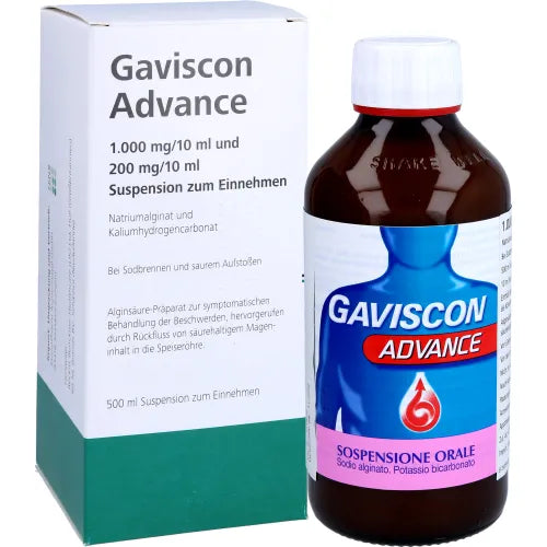 Alginic acid , stomach acid reflux, GAVISCON Advance Suspension