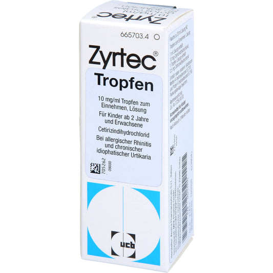 Allergic rhinitis and for the relief of hives (urticaria), ZYRTEC 10 mg eye drops