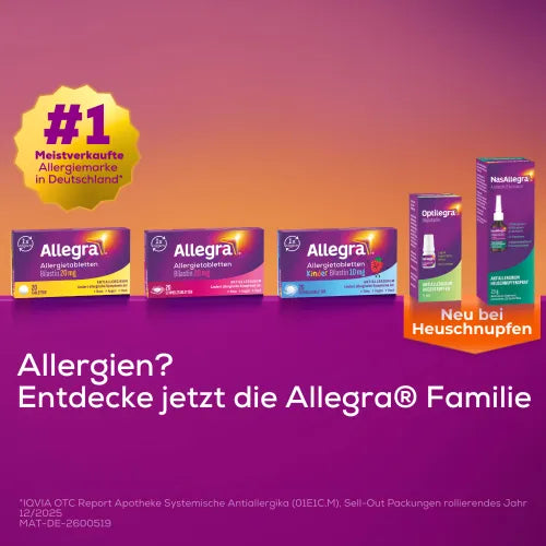 Allergies ALLEGRA Allergy Tablets 20 mg Melt Tablets 20 tablets