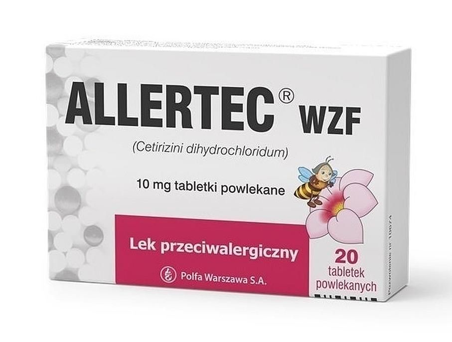 Rhinitis, Allertec WZF 0.01 g 20 coated tablets