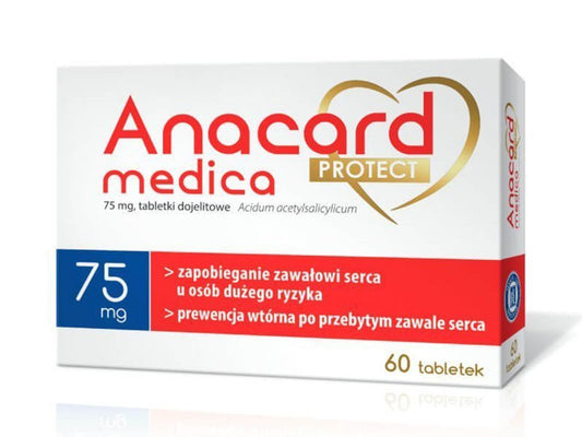 Anacard medica protect 75 mg 60 tablets