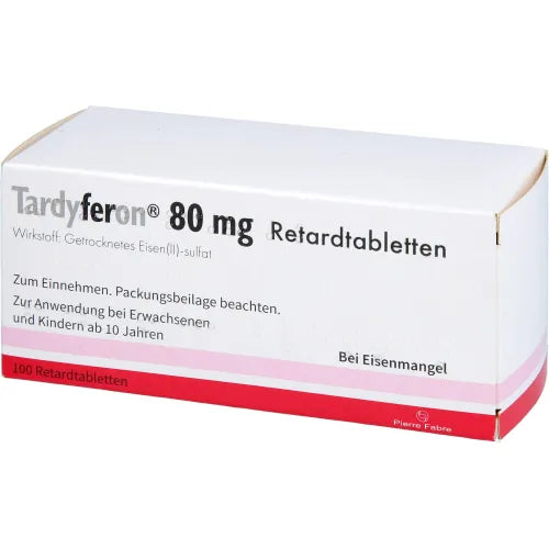 Anemia TARDYFERON depot iron (II) sulfate 80 mg prolonged-release tab. 100 pieces