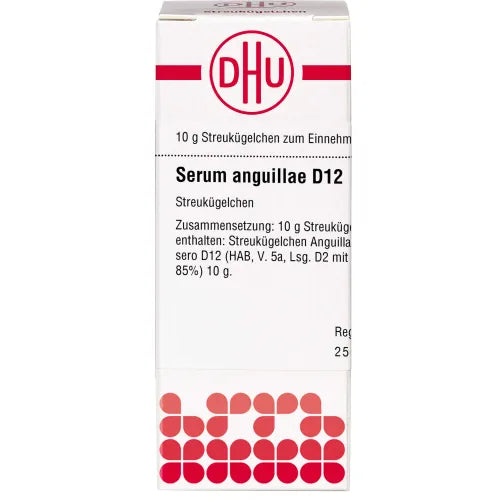 Anguilla anguilla, SERUM ANGUILLAE D 12 globules 10 g
