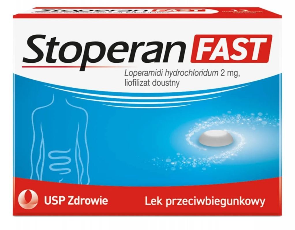 Antidiarrheal medication Stoperan Fast 2 mg oral lyophilisate