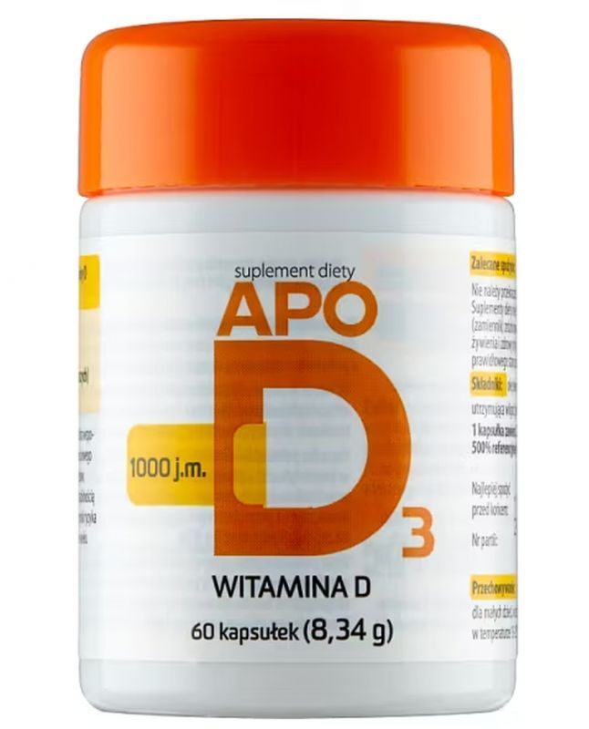 ApoD3 1000j.mx 60 capsules, cholecalciferol deficiency, Vitamin D