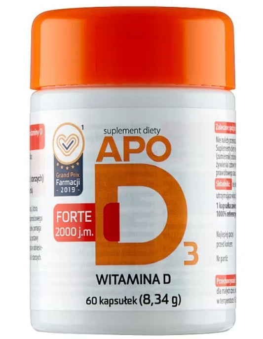 ApoD3 Forte 2000j.mx 60 capsules, osteoporosis treatment