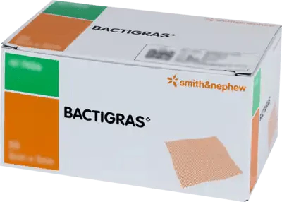 BACTIGRAS antiseptic paraffin gauze 5x5 cm UK