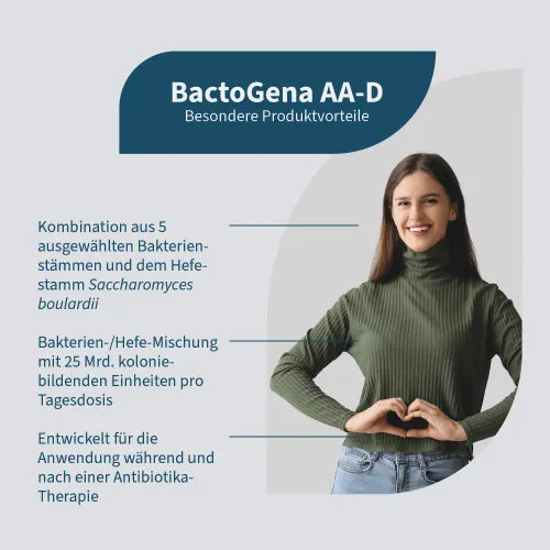 BACTOGENA AA-D 25 billion CFU bacteria complex caps. 45 pieces - 2
