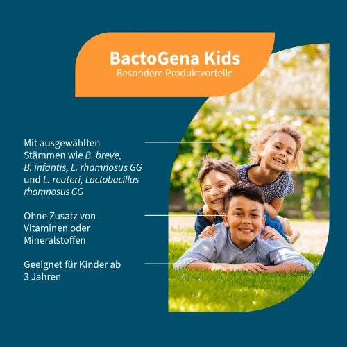 BACTOGENA Kids 7.5 billion CFU + 5 bacterial strains Capsules, 60 capsules