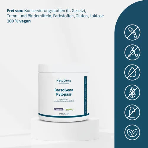 BACTOGENA Pylopass Intestinal Bacteria + Vitamin B12 Powder 90 g