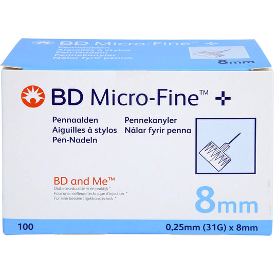 BD MICRO-FINE+ 8 pen needles 0.25x8 mm