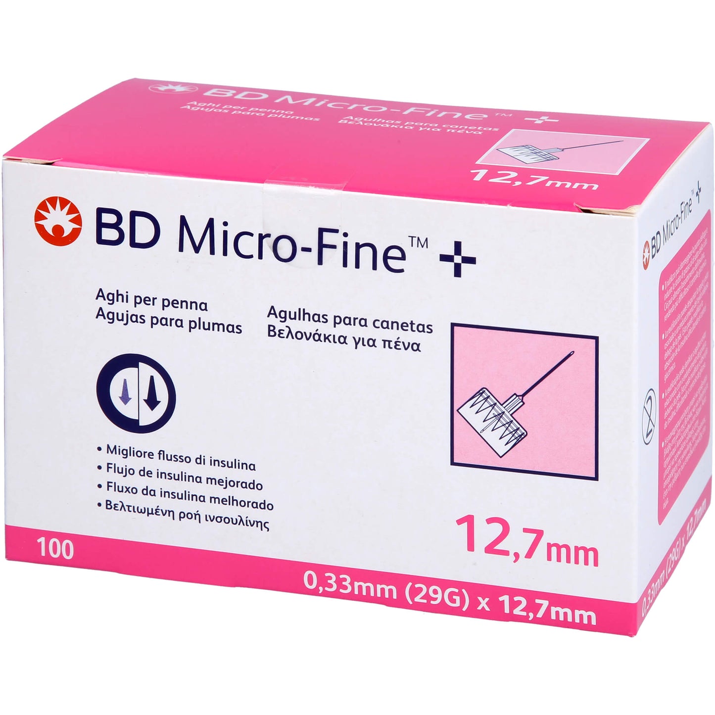 BD MICRO-FINE+ pen needles 0.33x12.7 mm 29 G