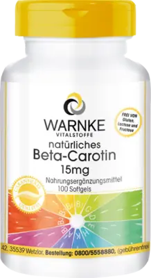 BETA CAROTENE CAPSULES 15 mg natural UK
