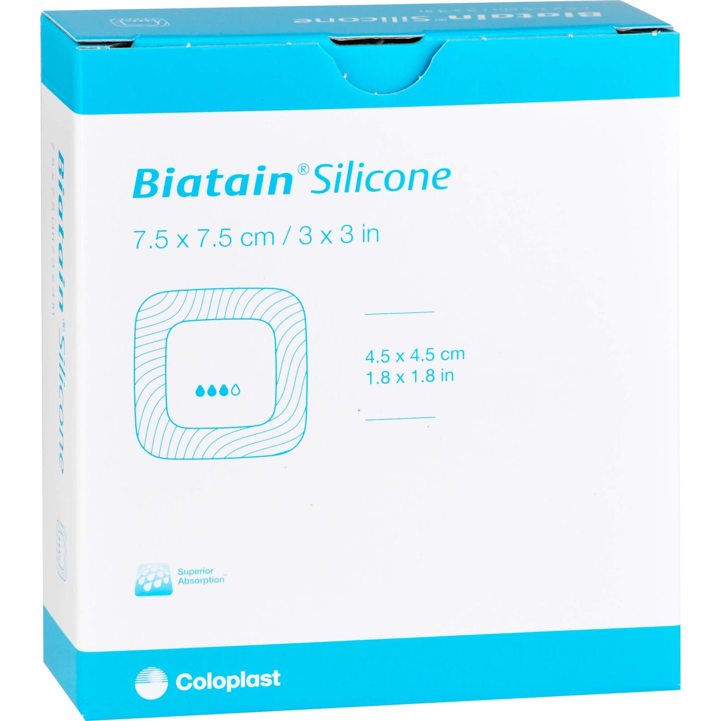 BIATAIN Silicone Foam Dressing 7.5x7.5 cm