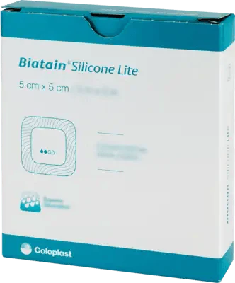 BIATAIN Silicone dressing, Lite foam 5x5 cm UK