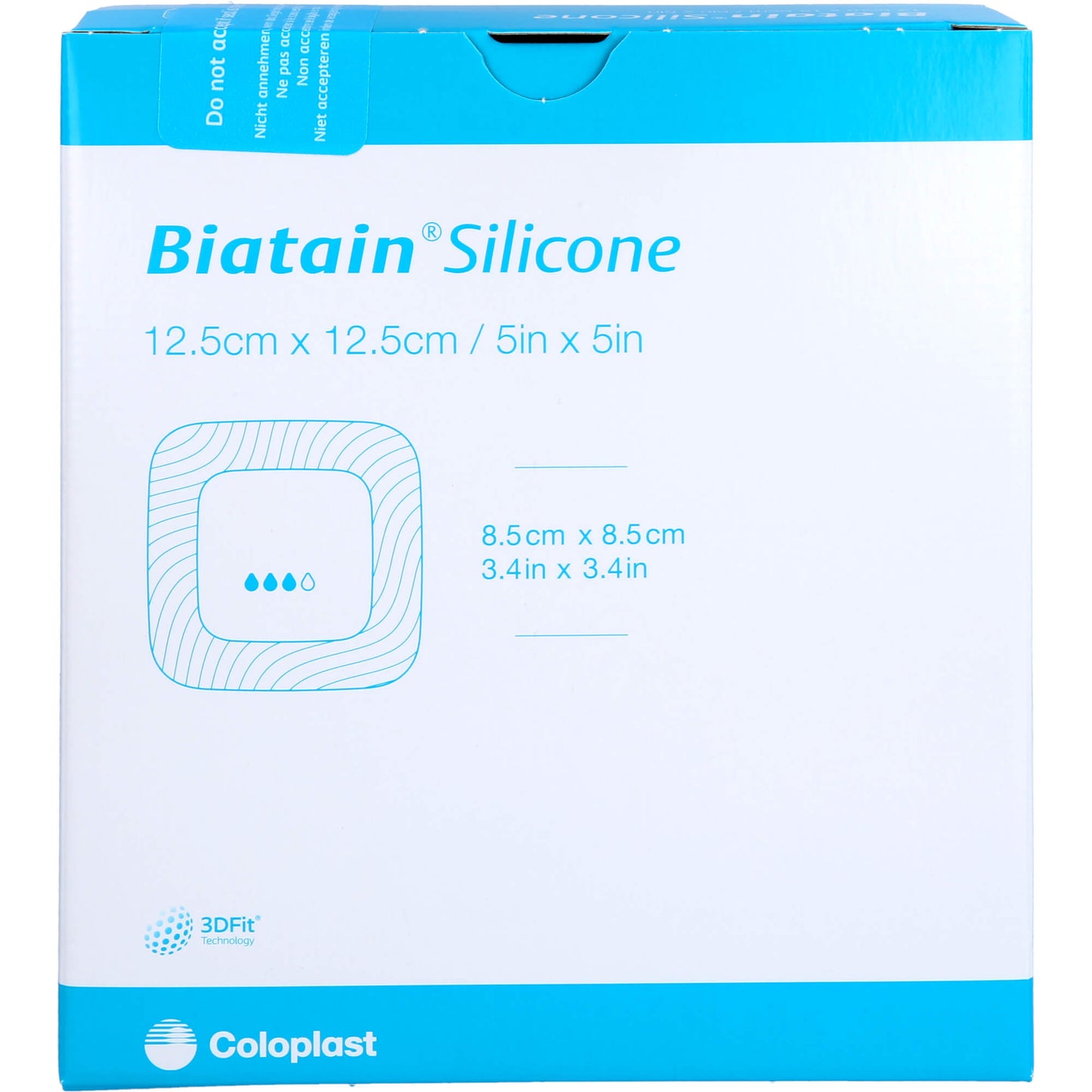 BIATAIN Silicone foam dressing 12.5x12.5 cm