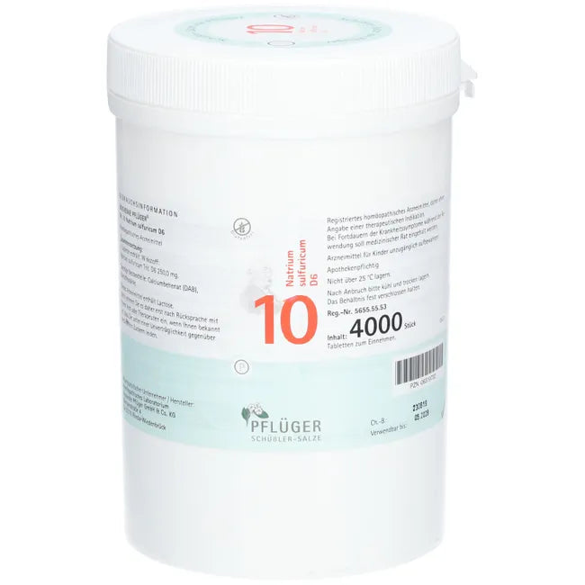 BIOCHEMIE Pflüger 10 Natrium sulfuricum D 6 Tabl.