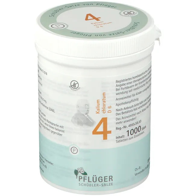 BIOCHEMIE Pflüger 4 Kalium chloratum D 6 Tablets