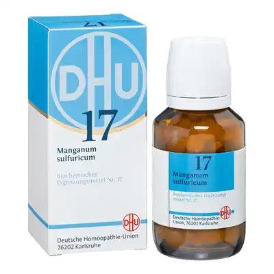 BIOCHEMISTRY DHU 17 Manganum sulfuricum D 12 tabl. UK