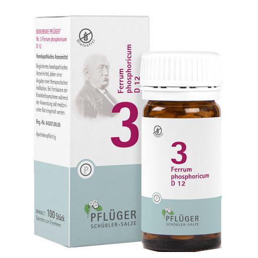 BIOCHEMISTRY Pflüger 3 Ferrum phosphoricum D 12 Tabl.
