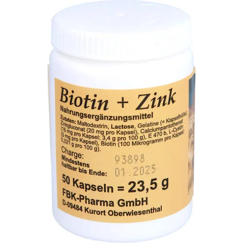 BIOTIN PLUS Zinc Hair Capsules