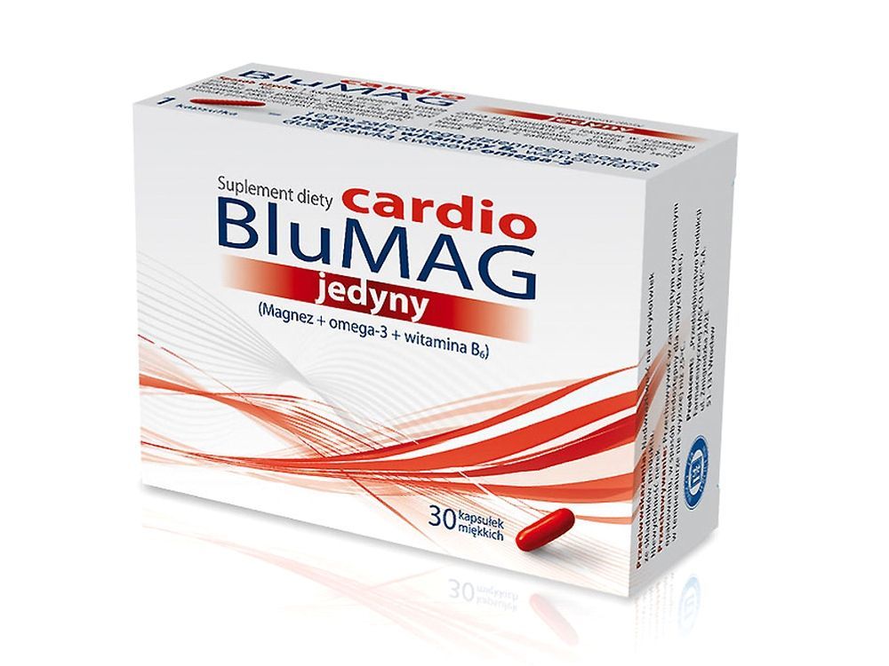 BLUMAG CARDIO ONLY x 30 capsules, Magnesium, Vitamin B6, omega 3