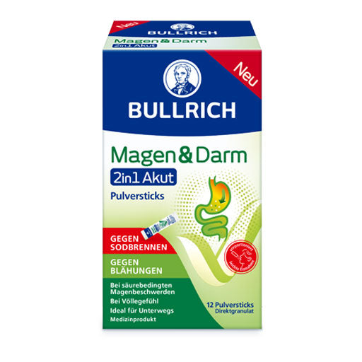BULLRICH Stomach & Intestine 2in1 Acute Powder Sticks