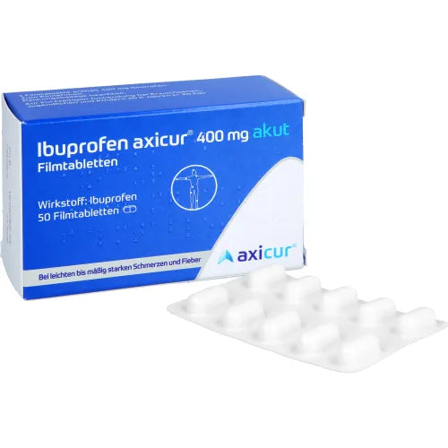 BUPROFEN axicur 400 mg acute film-coated tablets 50 tablets