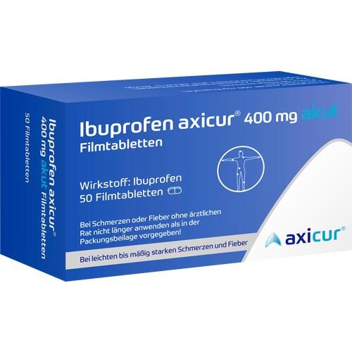 BUPROFEN axicur 400 mg acute film-coated tablets 50 tablets