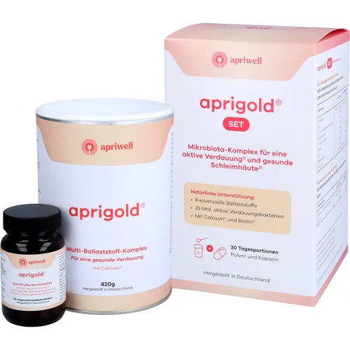 Bacterial cultures, biotin,calcium, VEGAN, APRIGOLD Set Powder+Capsules