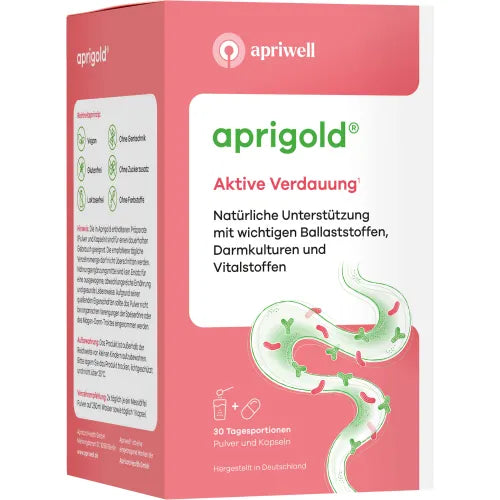 Bacterial cultures, biotin,calcium, VEGAN, APRIGOLD Set Powder+Capsules