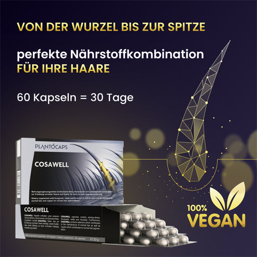 Best nutrients for your hair COSAWELL capsules