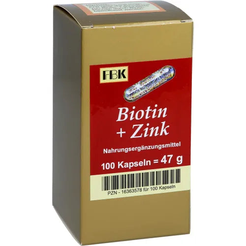 Biotin + Zinc Capsules 100 count  Austria