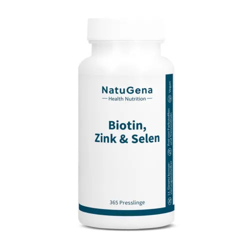 Biotin + Zinc + Selenium, high dose + vegan tablets, 365 tablets