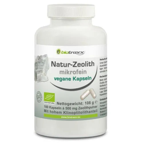 Biotraxx Natural Zeolite (Clinoptilolite) microfine capsules