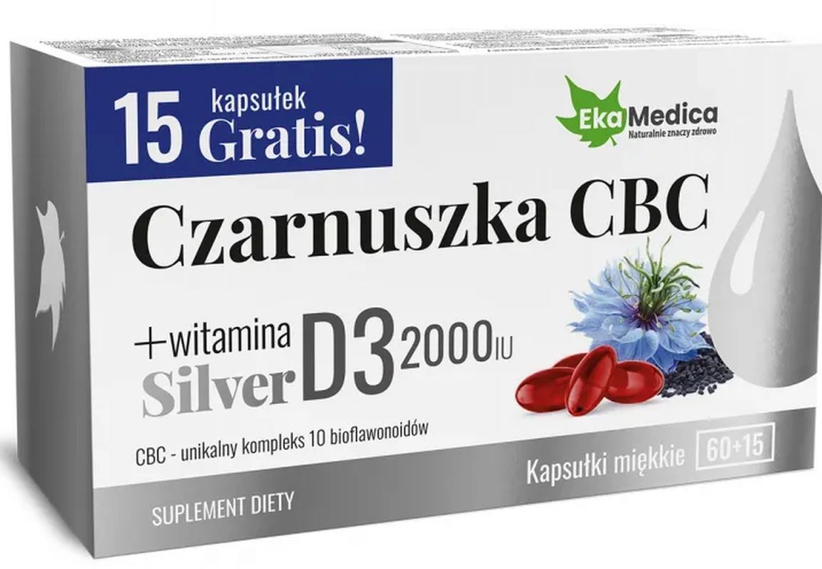 Black Seed CBC + Vitamin 2000 D3 Silver