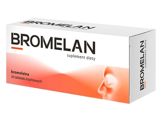 Bromelan x 30 tablets, bromelain enzyme, bromelain supplement, elder flowers, rutoside