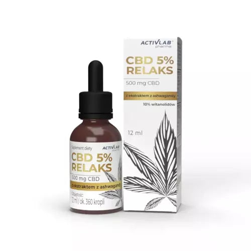 CBD 5% RELAX with ashwagandha extract drops