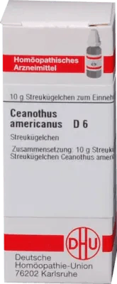 CEANOTHUS AMERICANUS D 6 globules UK