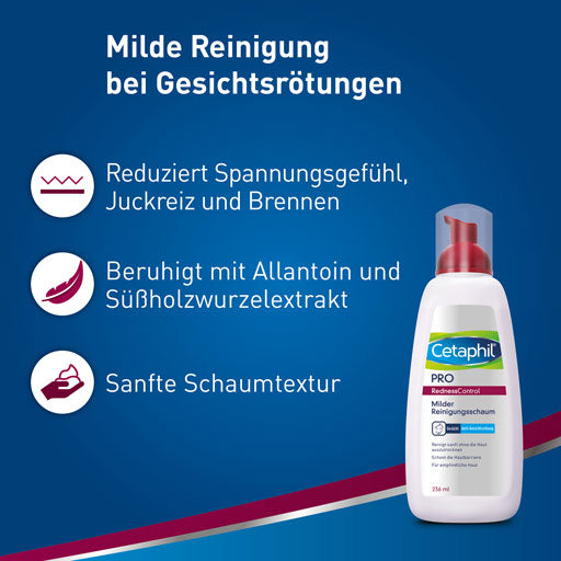 CETAPHIL RednessControl mild cleansing foam 236 ml