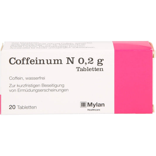 COFFEINUM N 0.2 g tablets 20 pc Caffeine, elimination of signs of fatigue