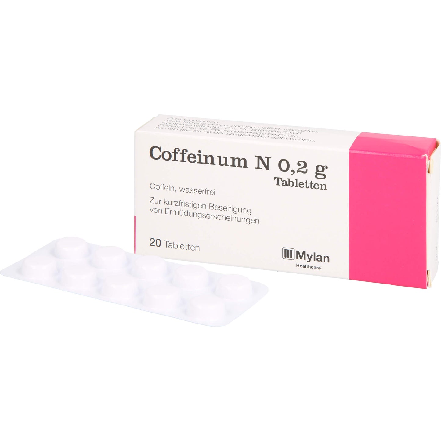 COFFEINUM N 0.2 g tablets 20 pc Caffeine, elimination of signs of fatigue