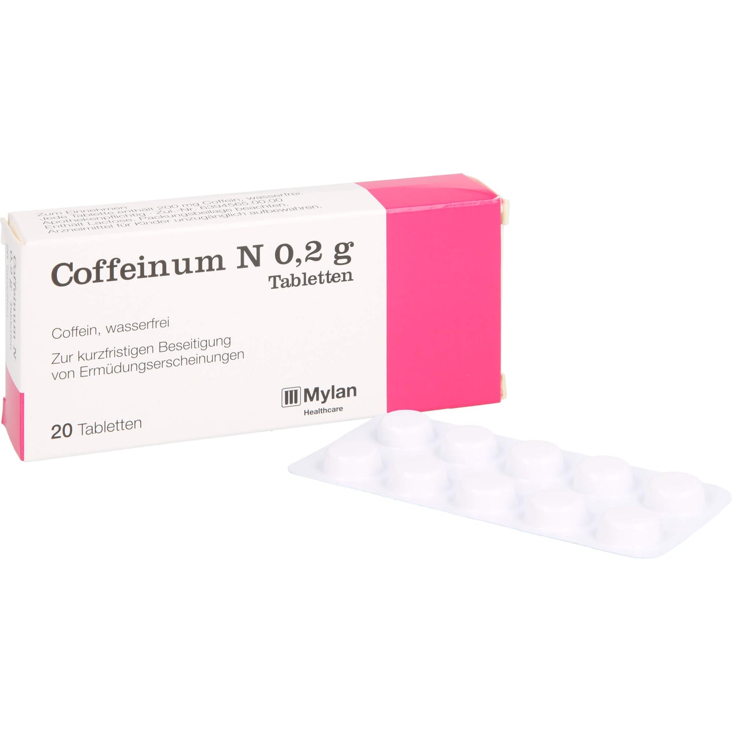 COFFEINUM N 0.2 g tablets 20 pc Caffeine, elimination of signs of fatigue