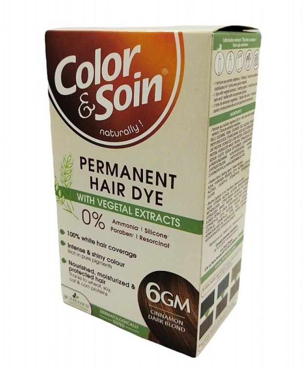 COLOR & SOIN Hair Dye 6GM Cinnamon Dark Blonde 135 ml