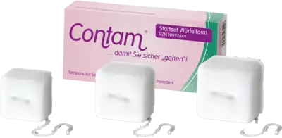 CONTAM vaginal tampon starter set cubes