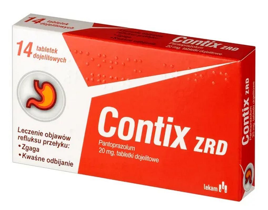 CONTIX ZRD 20mg x 14 pills pantoprazole