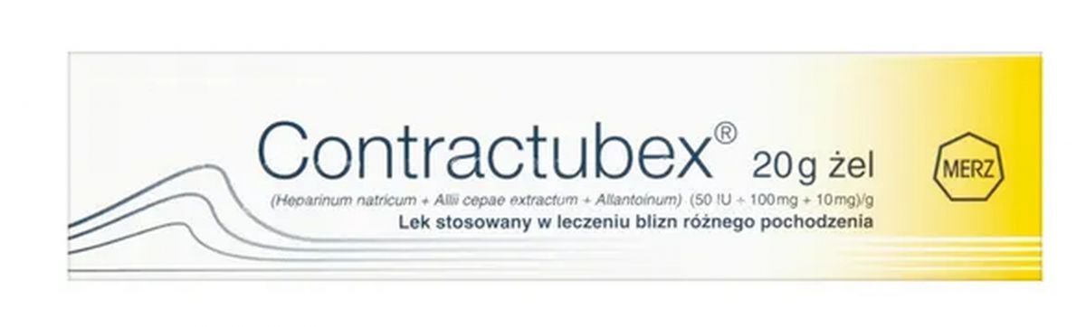 CONTRACTUBEX GEL 20g scars acne burns treatment after C-section, surgery, trauma, burns and scars
