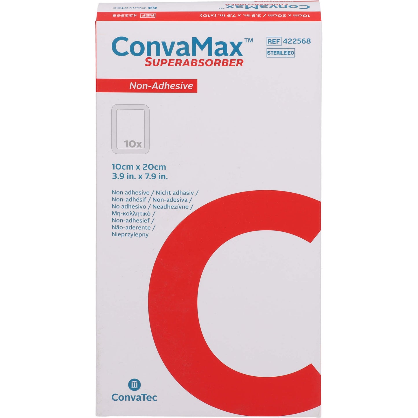CONVAMAX superabsorbent non-adhesive 10x20 cm