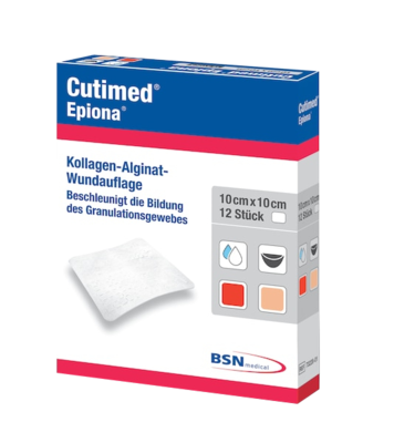 CUTIMED Epiona 10x10 cm Wundauflage 12 Pieces