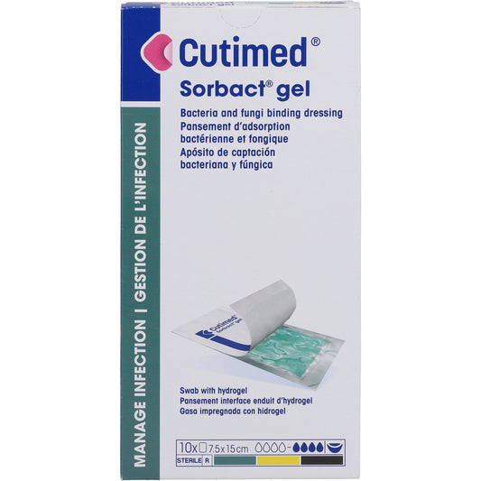 CUTIMED Sorbact Gel compresses 7.5x15 cm